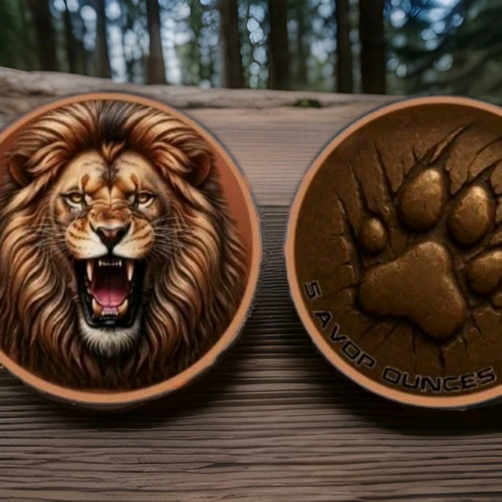 5oz UHR Roar of the King Colorized Copper .999 in Capsule Limited 5,000 PRESALE