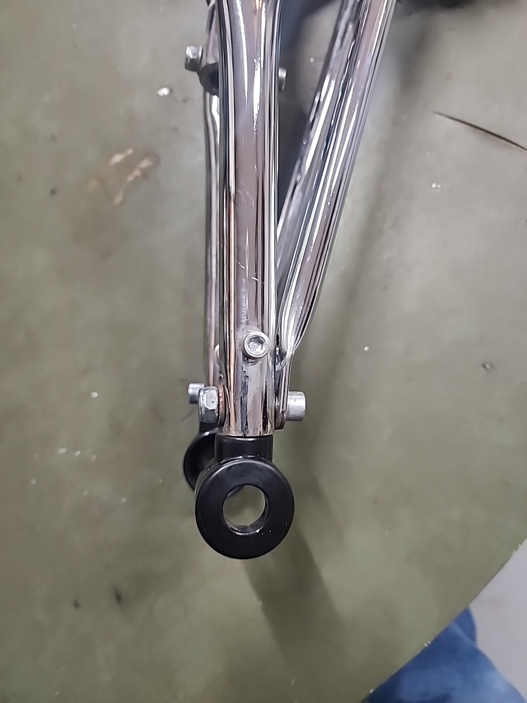 SCHWINN LIL STINGRAY TRICYCLE CHROME SPRINGER FRONT FORK HARD TO FIND NICE L$$K