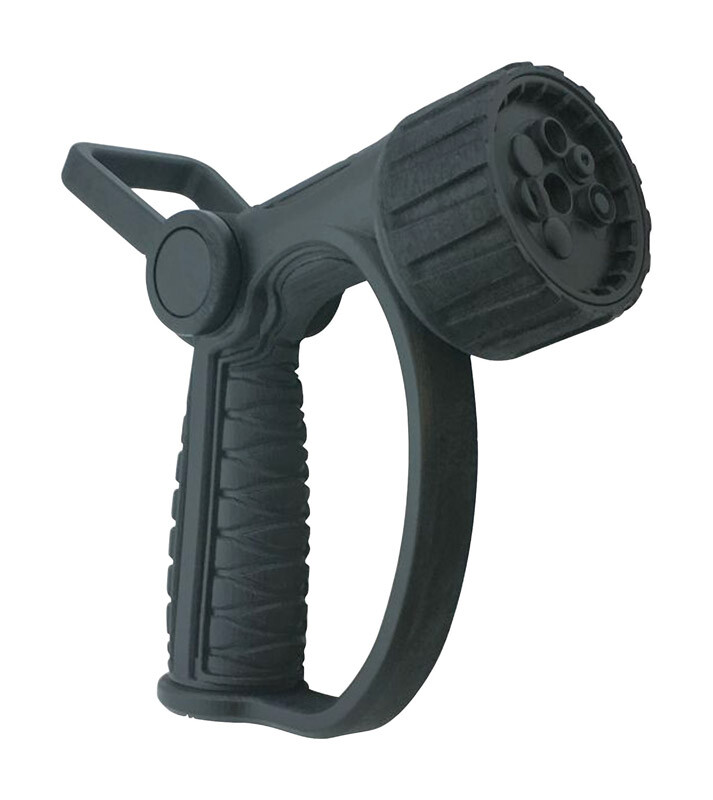 Orbit 56352 Pro Flo 7 Pattern Metal Fireman's Rubber Nozzle 1/2 in.