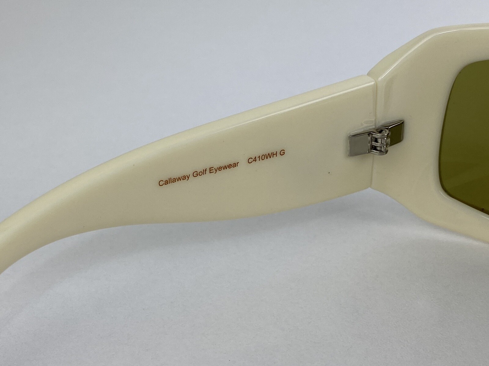 Callaway White Golf Sunglasses Green NEOX Lenses Rhinestones C410WH G