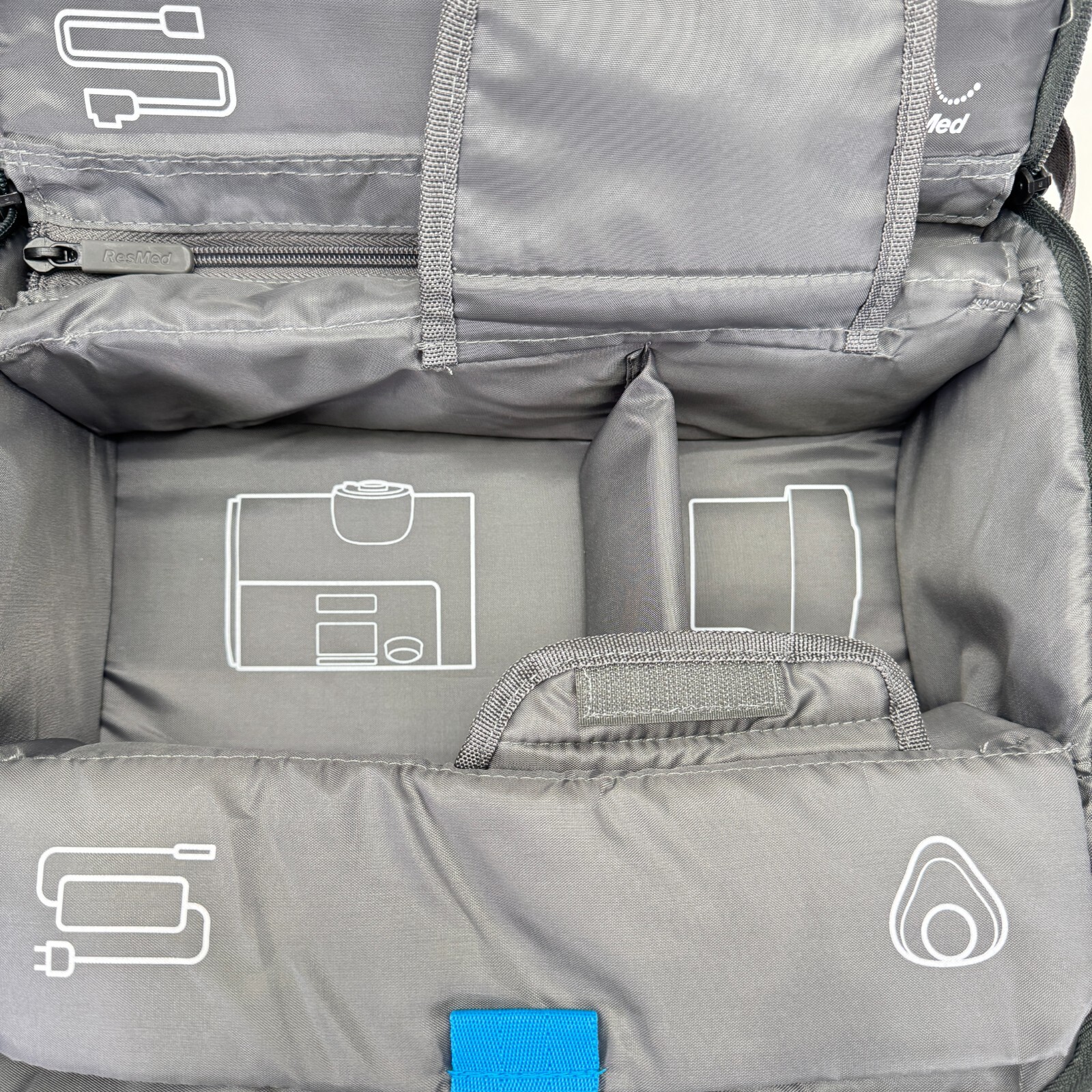 ResMed AirSense 10 CPAP Grey Travel Adjustable Shoulder Tote Carry Case ONLY