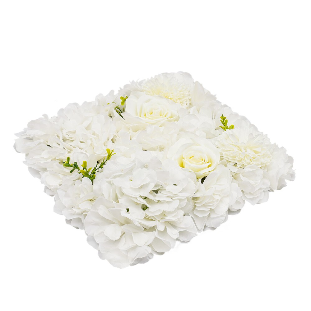 12PC Artificial Flower Wall Panel Wedding Backdrop Event Party Flower Wall Panel