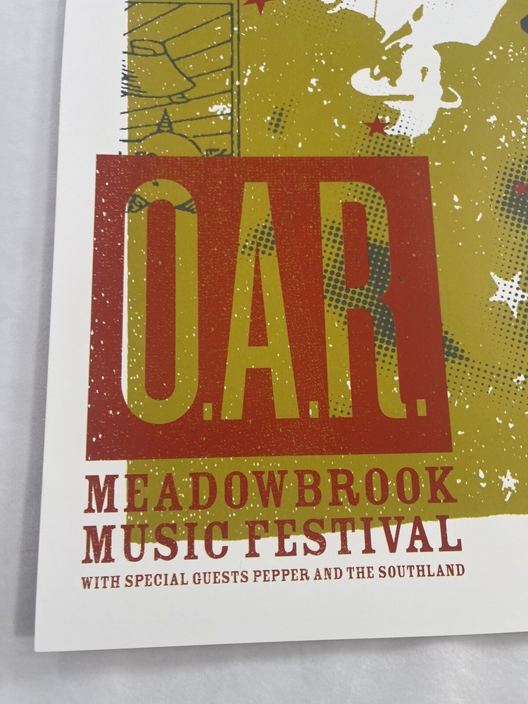 O.A.R. OAR MEADOWBROOK MUSIC FESTIVAL 2005 GIG POSTER 10x19” Concert Live Show