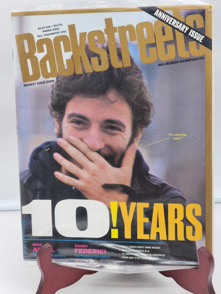BRUCE SPRINGSTEEN BACKSTREETS ANNIVERSARY ISSUE. WINTER 1991