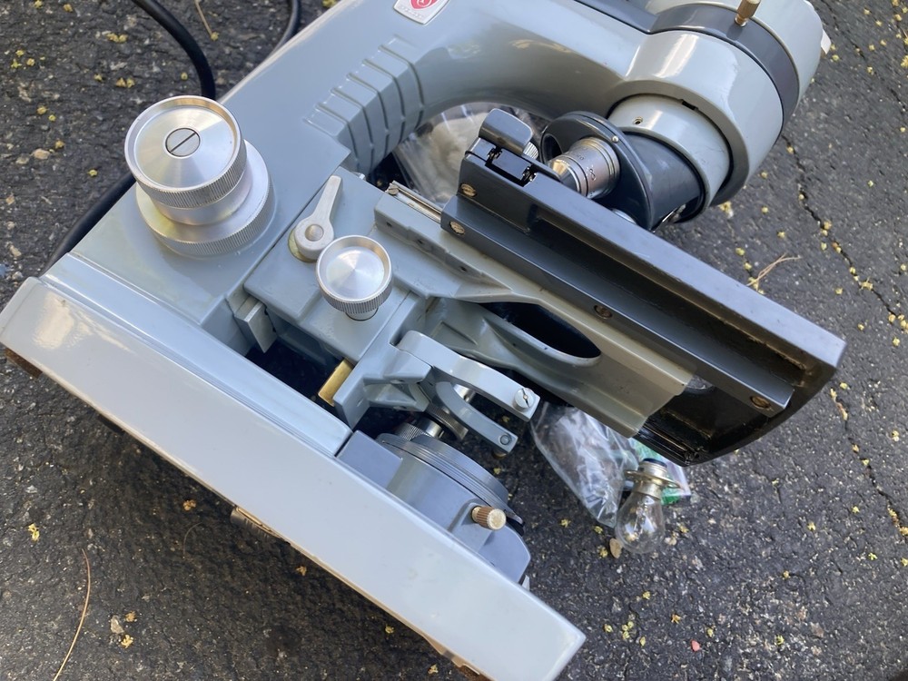 American Optical binocular compound Microscope with Power Cord And LENSE