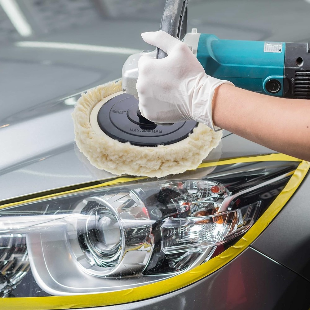 7" Hook & Loop Grip Mount Universal Polisher Buffer Backing Plate 5/8" 11 Thread