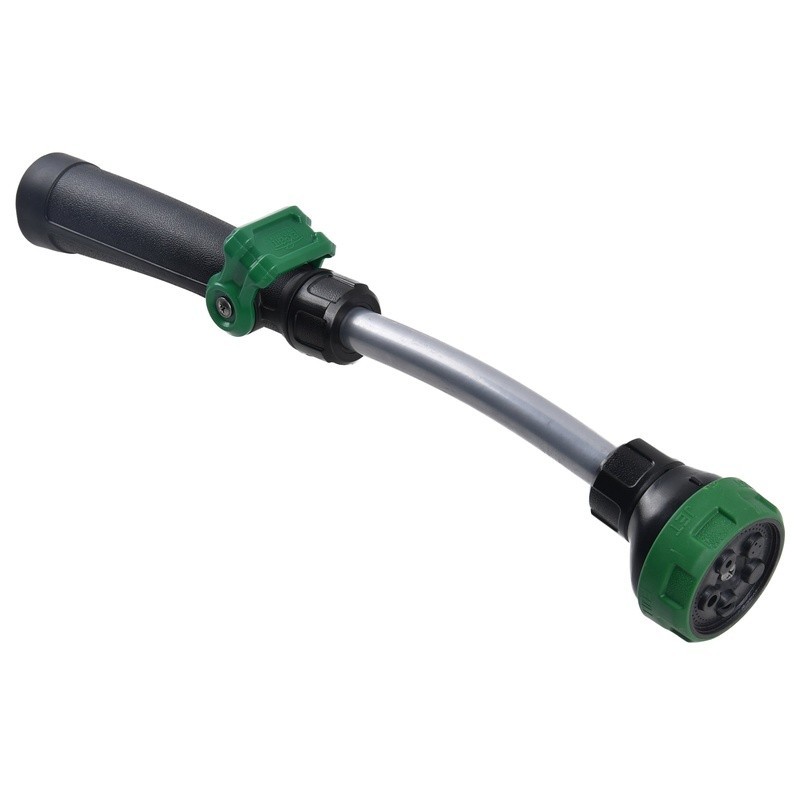 5-Pattern Watering Wand Adjustable Flow Control Ergonomic Grip Garden Hose Tool