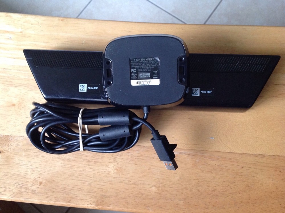 Genuine Microsoft Xbox 360 Kinect Connect Black Sensor Bar Model #1414
