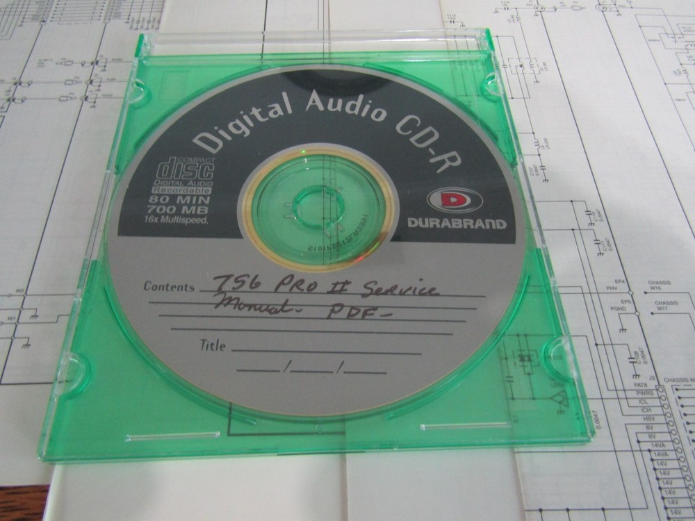 ** ORIGINAL ICOM IC-756 PRO 11 SCHEMATICS WITH CD. **