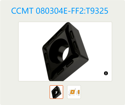 10      PCS       ORIGINAL        INSERTS       CCMT 080304E-FF2:T9325