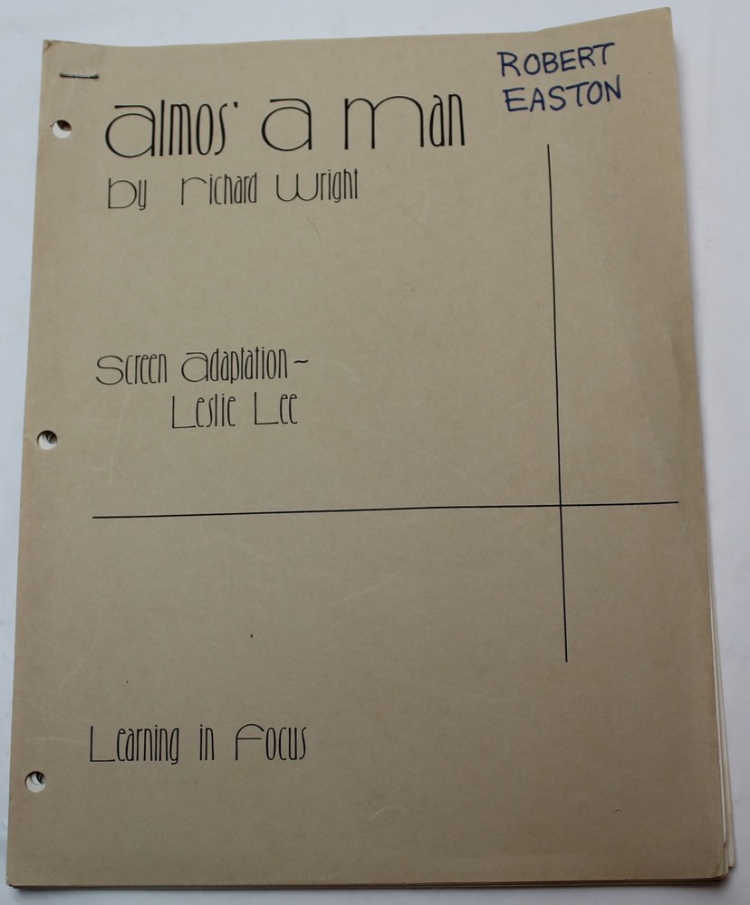 ALMOS' A MAN / Richard Wright 1976 TV Short Script, Leslie Lee