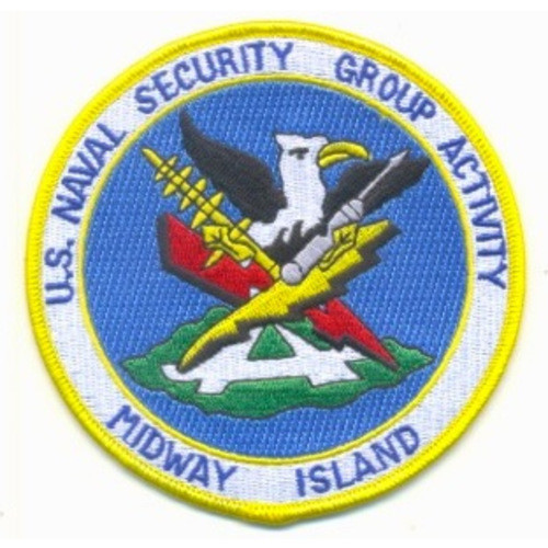 4.5" NAVY NAVAL SECURITY GROUP ACTIVITY MIDWAY ISLAND NAVSECGRP PATCH