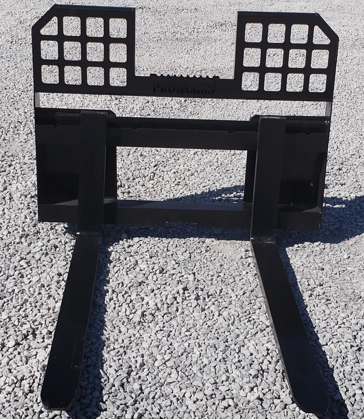 48" Long 5,500 Pound Walk Through Pallet Forks Fits Bobcat Skid Steer Loader