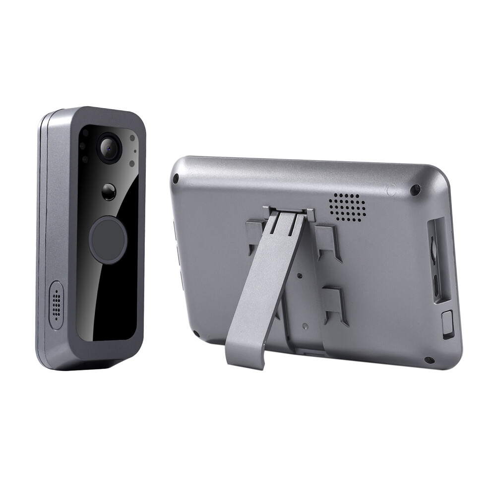 Intelligent Wireless Smart Visual Doorbell Camera 2 Way Intercom PIR 4in Display