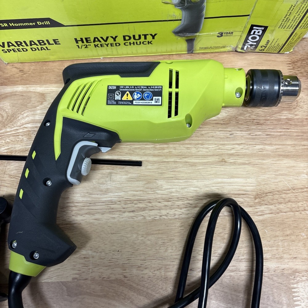 Ryobi D620H 5/8 inch Variable Speed Reversible Hammer Drill