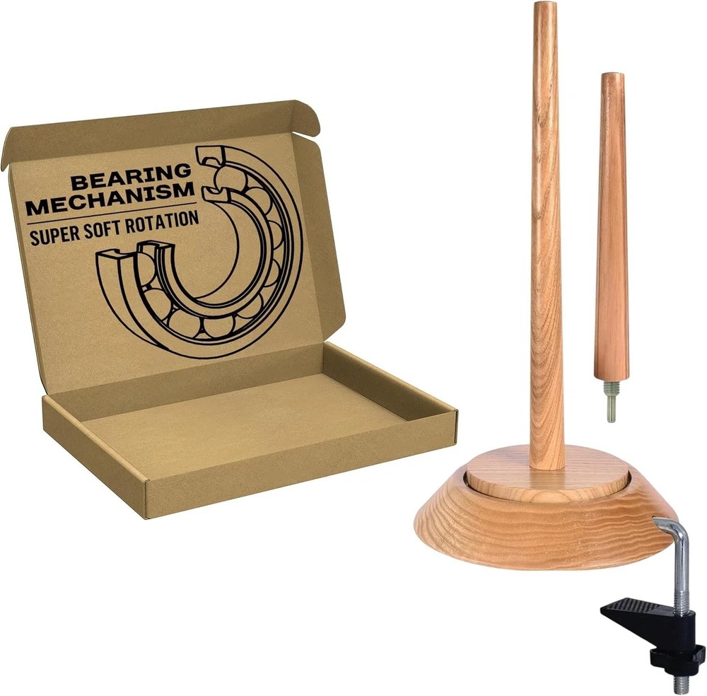 Versatile Yarn Spool Rack - 22 lb Capacity with Effortless Assembly & Stability