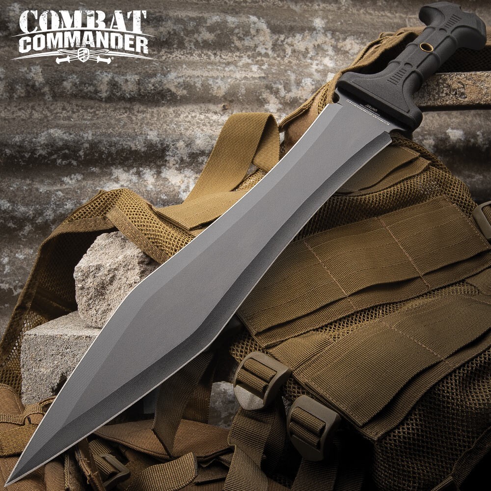 Combat Commander Gladiator Sword with Sheath | Full Tang | 24" Overall