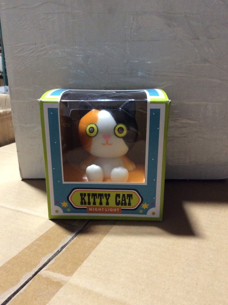 Kawaii Calico Kitty Cat Push On Push Off Nightlight