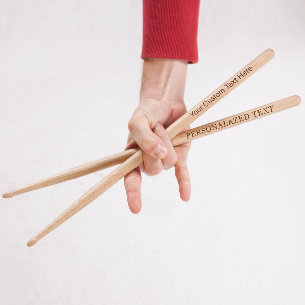 Customized Drumsticks Personalized Engraved Drum Sticks 1PAIR Gift for Musician 