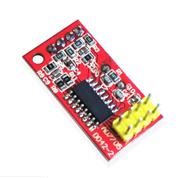 AD7705 Dual 16 bit ADC Data Acquisition Module Input Gain SPI Interface TM7705