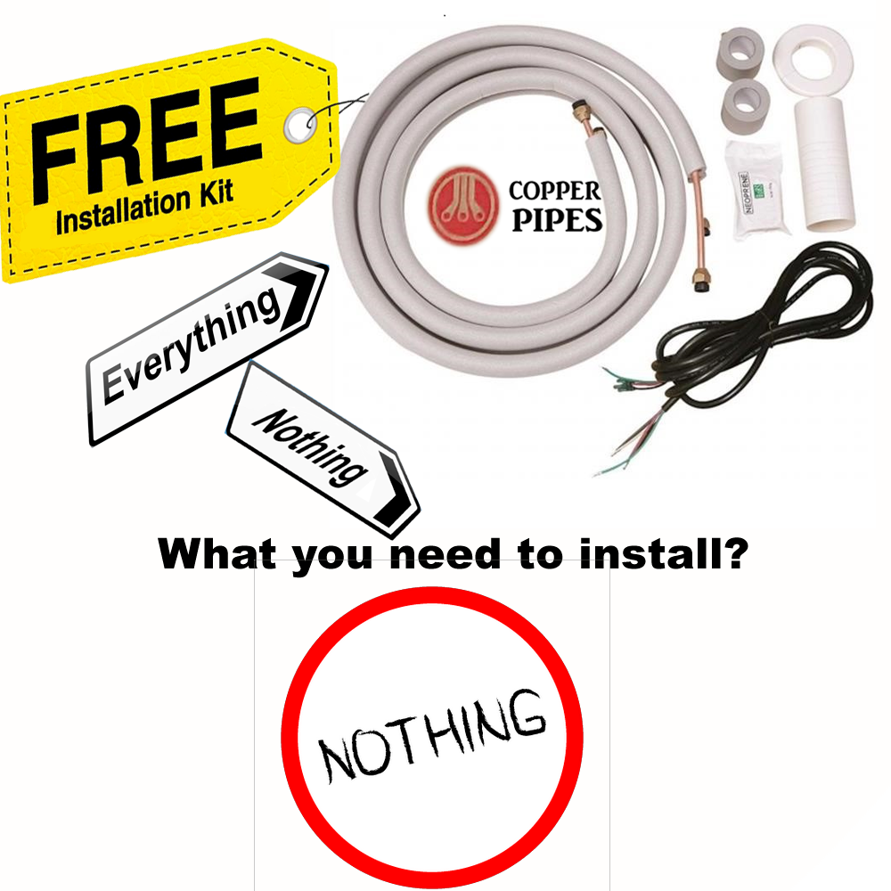 9000 BTU Air Conditioner Mini Split 21.5 SEER2 INVERTER Ductless Heat Pump 110V