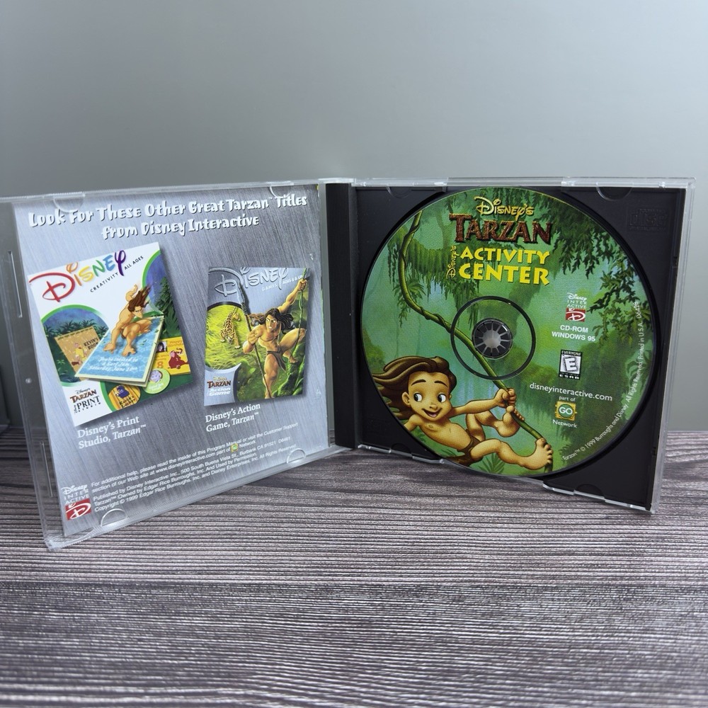 Disney Tarzan Activity Center PC CD-ROM Windows 95 Complete
