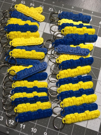 Custom Name Keychain, Zipper Pull, Personalized & 3D Printed