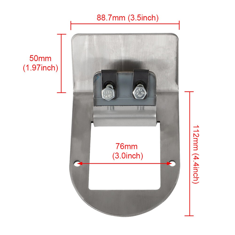 6* Watermelon Led Light Under Glow Frame Bracket Mount ONLY 304 Stainless Steel