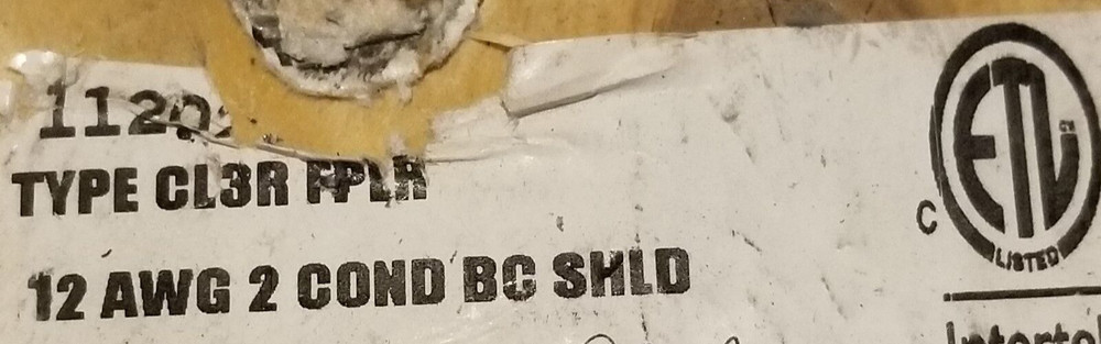 Advanced Digital 11202RSD 12/2C Shielded Riser Alarm/Communication Cable /50ft