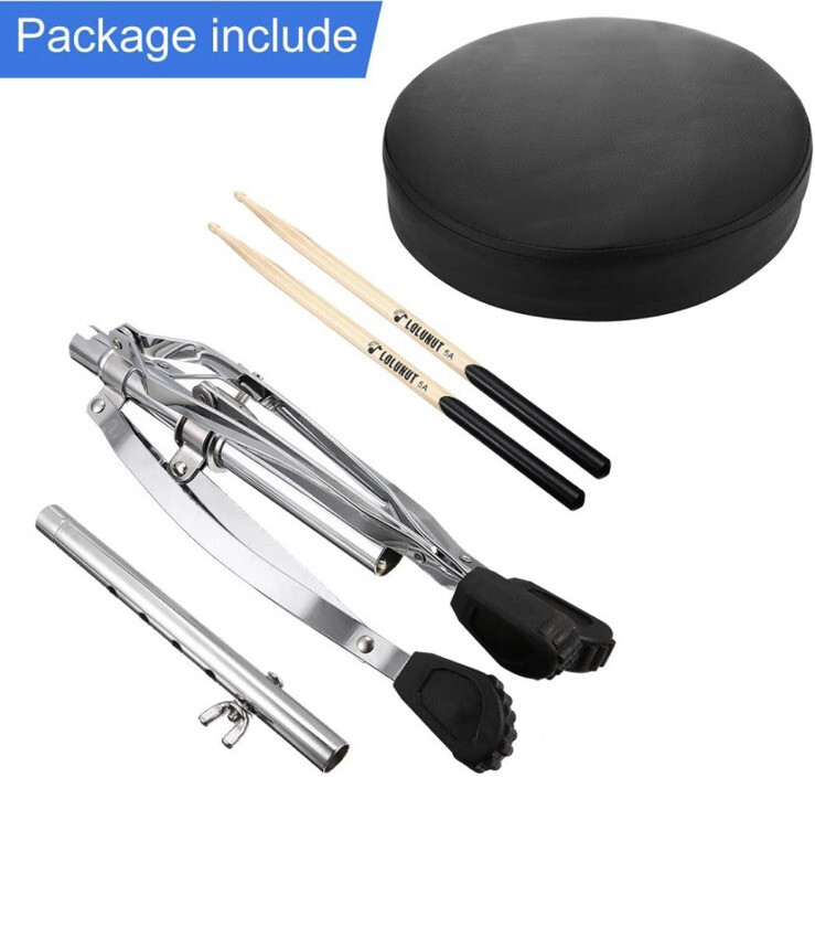 Drum Throne,Adjustable Height Tripod Stools,Portable Folding Padded with 5A Drum