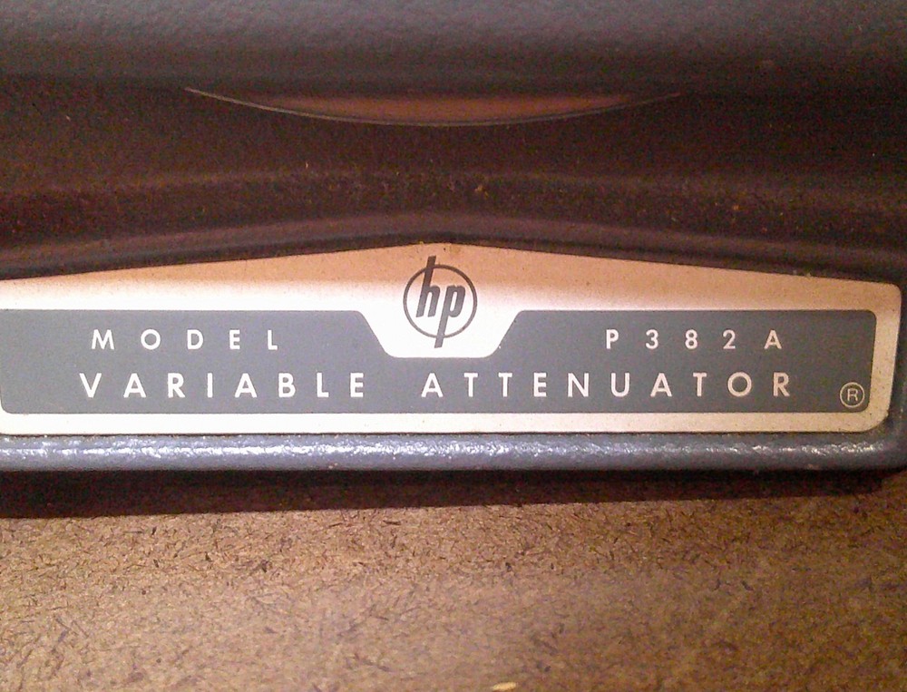 HEWLETT PACKARD VARIABLE ATTENUATOR P/N P382A