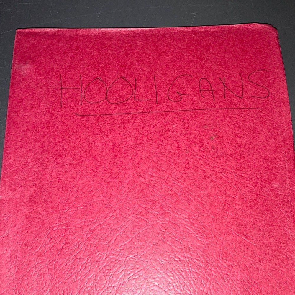 HOOLIGANS ('85) Dean Reisner 9pg Coverage + Donald Stewart Unmade Thriller + COA