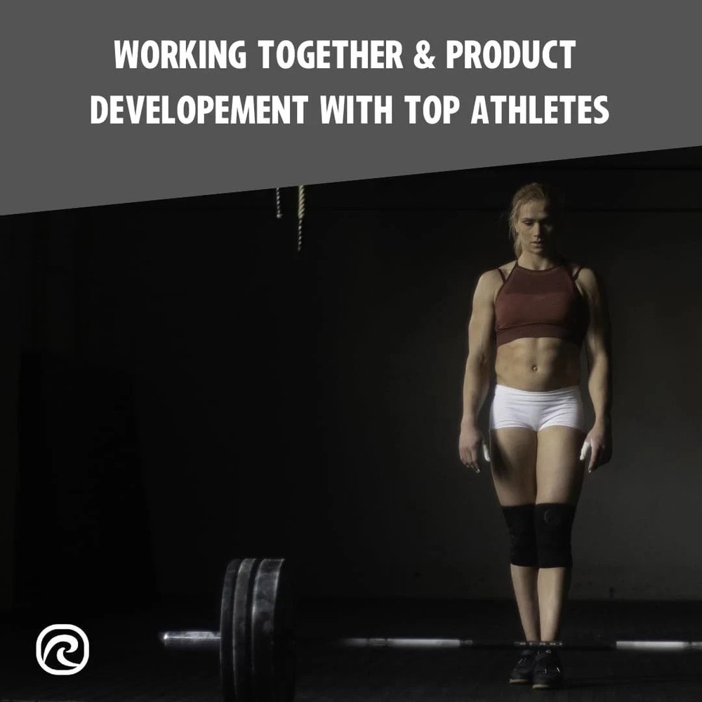 Knee Sleeves Black for Functional Training Powerlifting Weightlifting Large