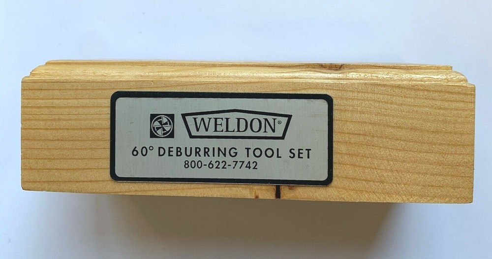 WELDON 60 DB 6 PC 60 DEG ZERO FLUTE COUNTERSINK & DEBURRING SET - USA