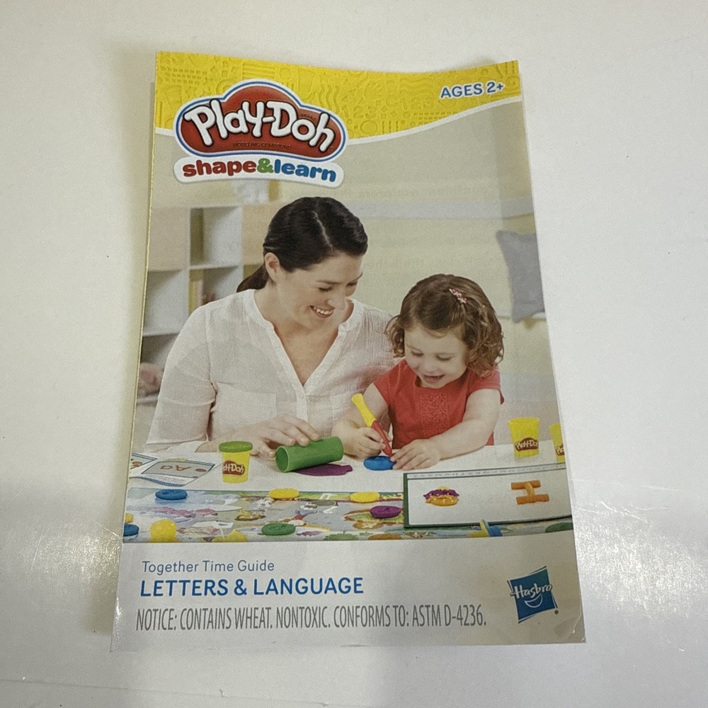 Play-Doh Shape & Learn Letters & Language COMPLETE Set•Alphabet Stamps, Pre-K