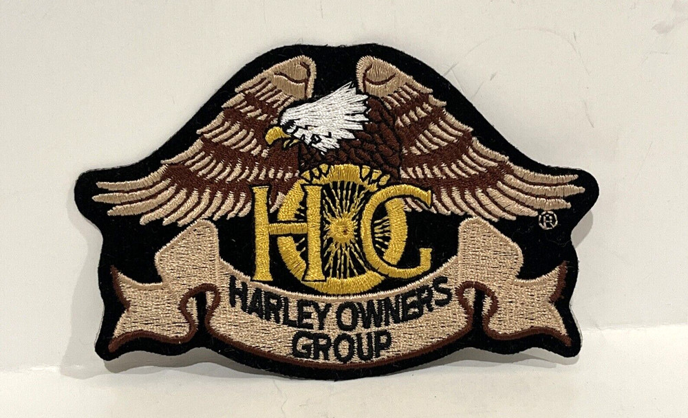 HOG  HARLEY DAVIDSON Motorycycle Owners Group Embroidered Eagle Jacket 5" Patch