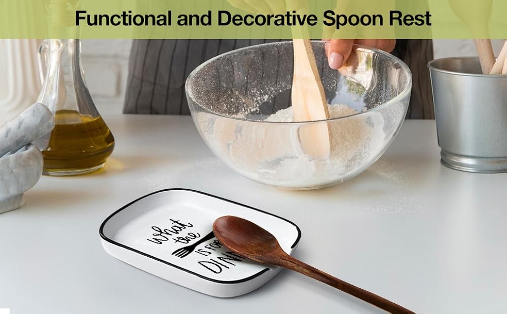 Ceric Fork Spoon Rest What The Fork Is for Dinner, Functal