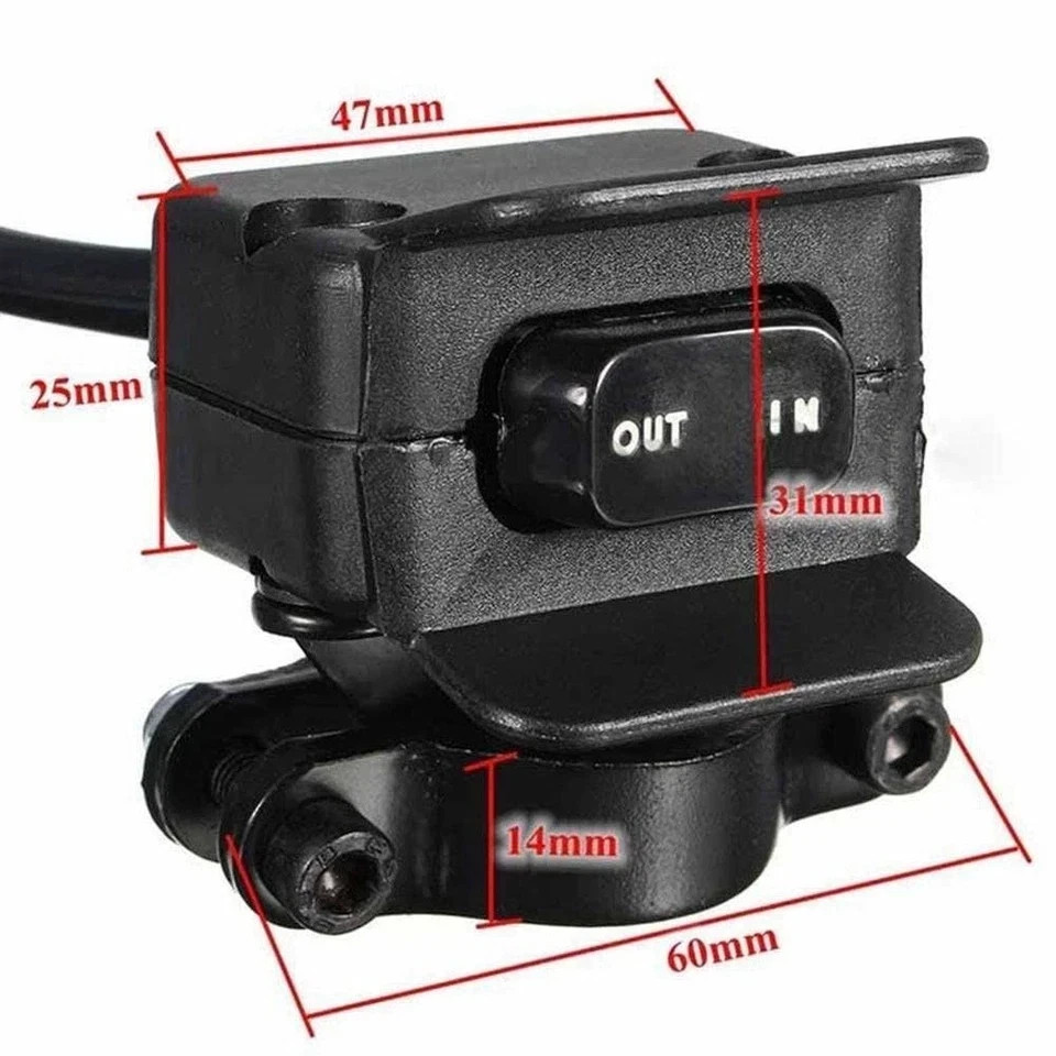 Heavy Duty Handlebar Control Line Winch Rocker Switch Control Warn for ATV/UTV