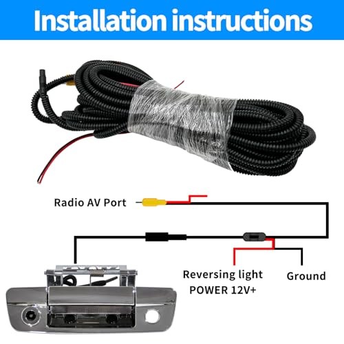 Tailgate Latch Door Handle Rear View Back Up Camera Compatible with Dodge Ram