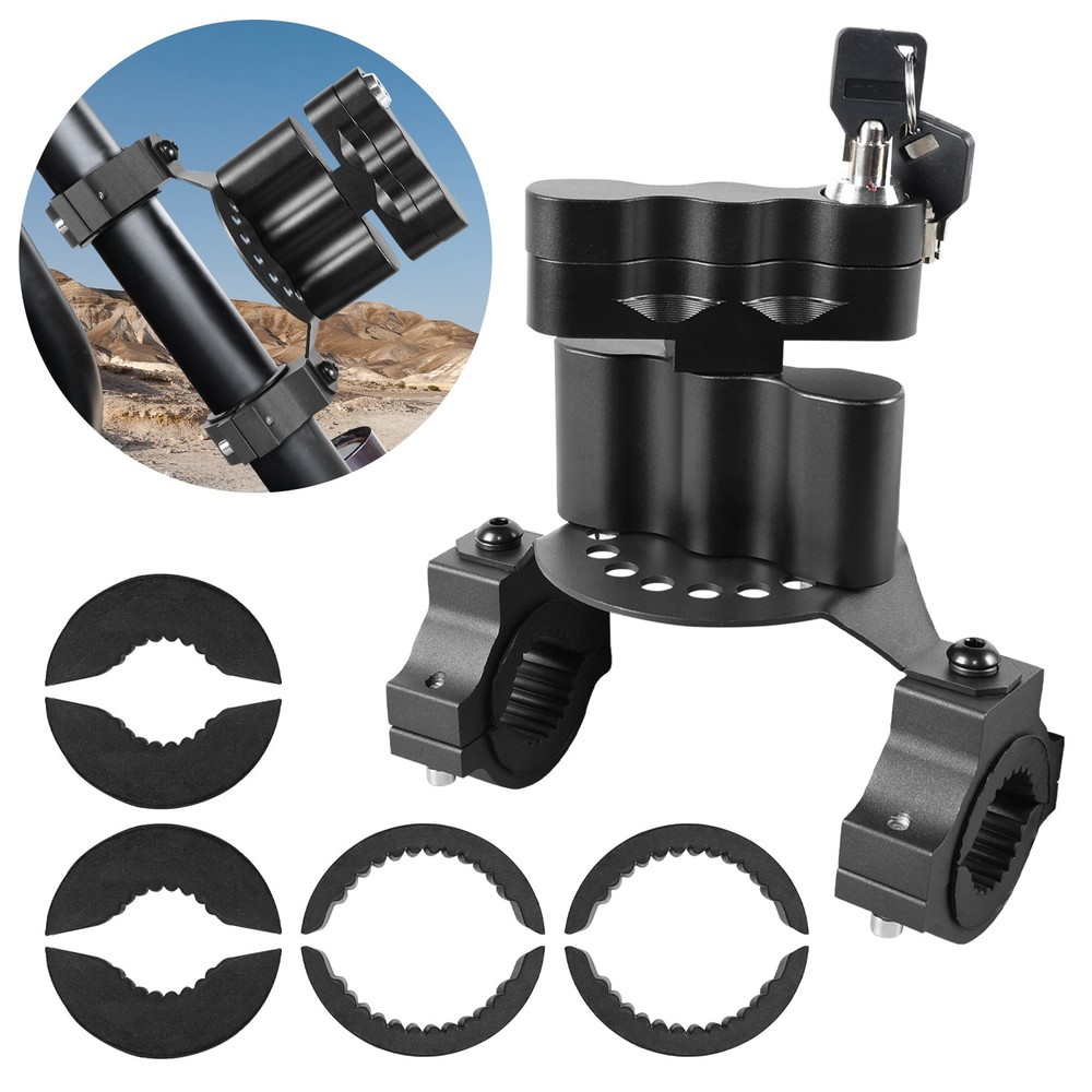 Fuel Container Mount With Locks For 1''-2'' Roll Bar ATVs UTVs