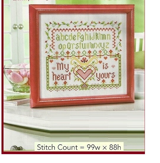 A GIVING HEART  -  CROSS STITCH PATTERN ONLY   GU - PER