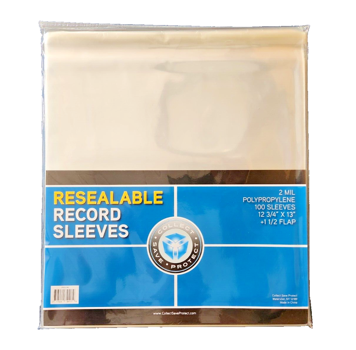 100 Vinyl Record Sleeves Resealable Flap Plastic Outer 33 RPM LP Cover Album bag