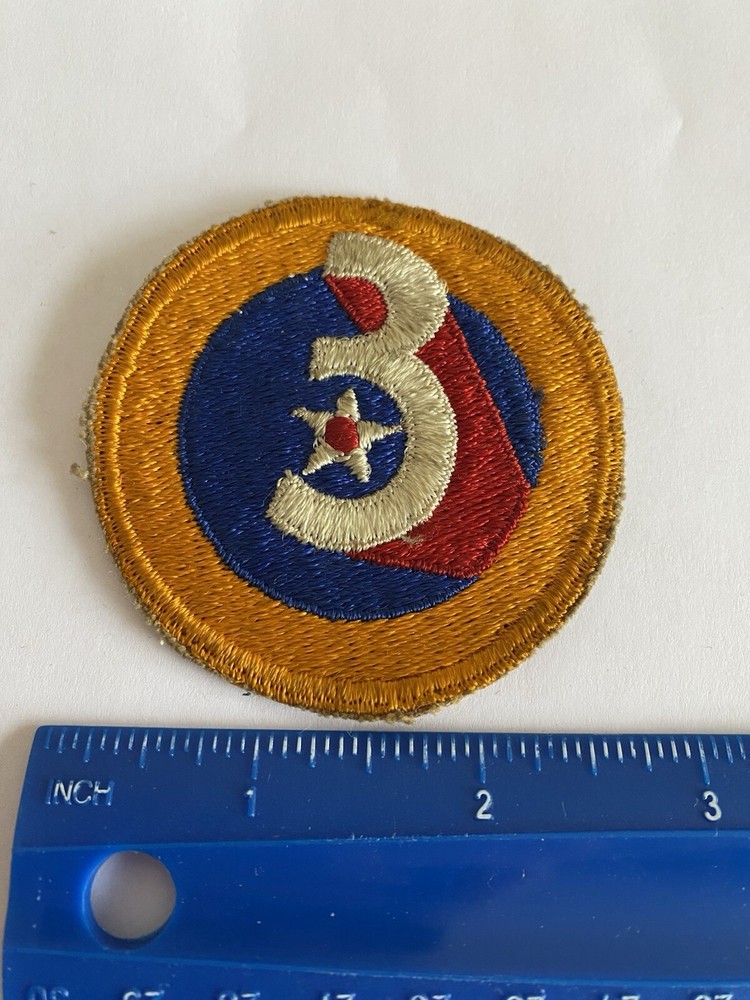 WWII US Army 3rd Air Force Patch Air Corps INV10468