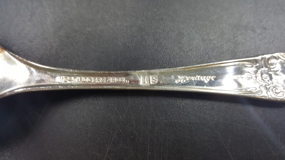 Rogers Silverplate Heritage Master Sugar & Master Butter