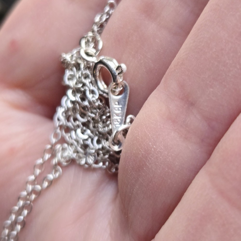 Vintage Transluscent Teardrop Necklace