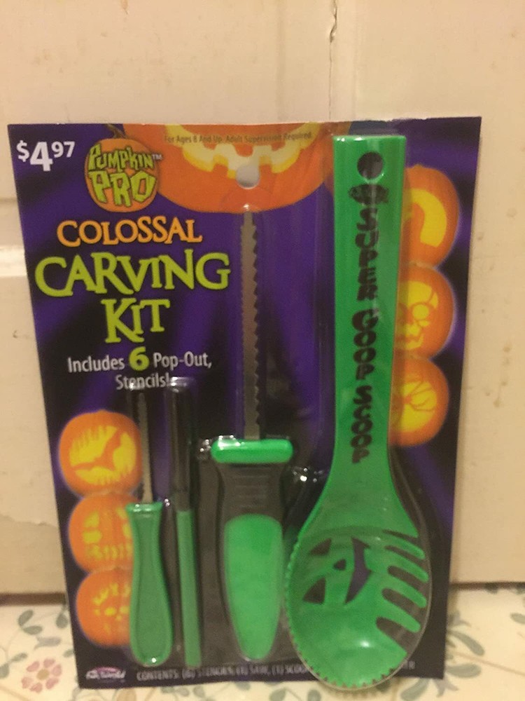 Pumpkin Colossal Carving Kit Green