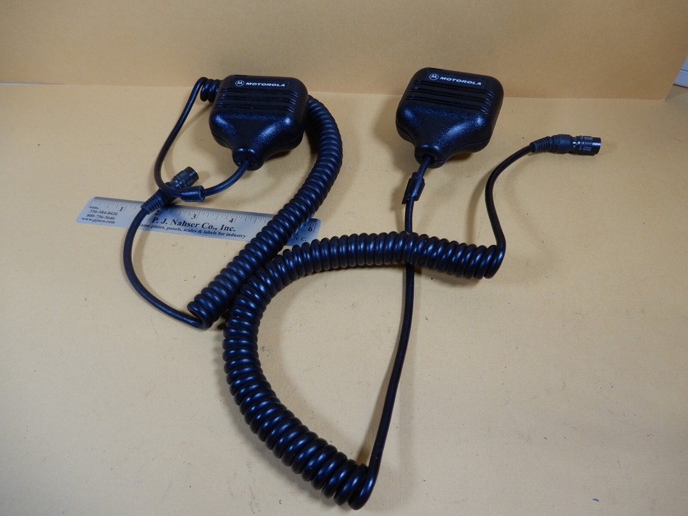 Motorola Handheld Microphones Qty 2 HMN9083D Untested Good Condition