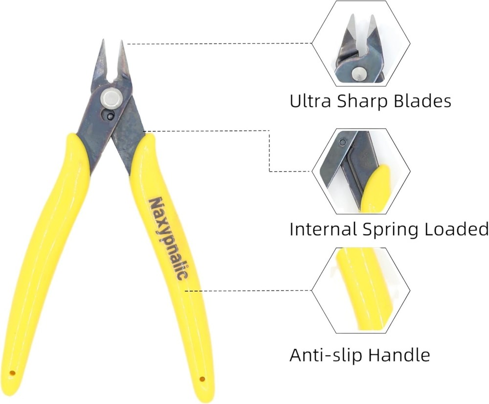 5 Inch Micro Wire Cutter - Precision Electronics & Jewelry Cutting Tool