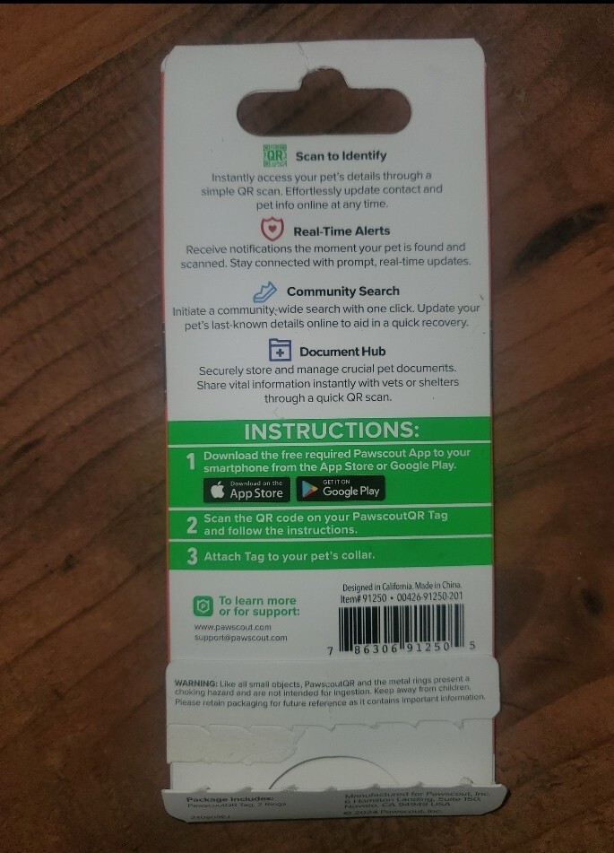 Pawscout The Smart Pet Tag Bluetooth tracker