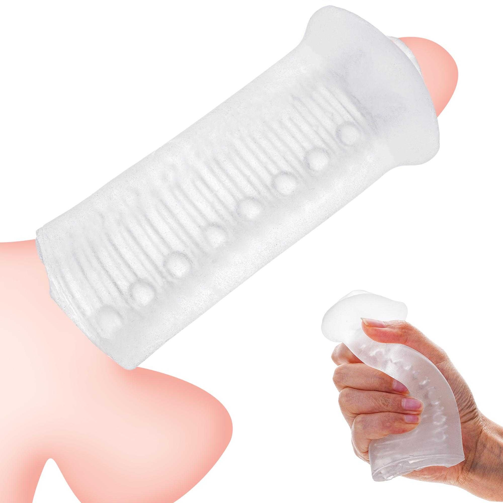 Male Sleeve Silicone Replacement Donut Sleeve for Penis Pump Vacuum Men Enhancer